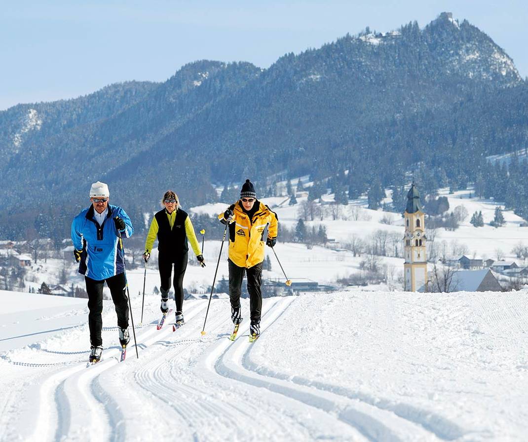 Ski-Langlauf und Skating in Pfronten im Allgäu